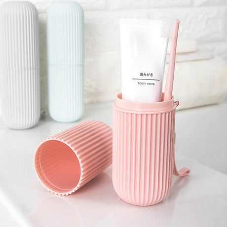 Plastic toothbrush box portable toothbrush cup brushing teeth mouthwash cup and dental cylinder - V.I.P Digital Presence