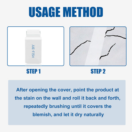 Wall Repair Roller Brush, White Paint Renovation, Moisture And Crack Prevention, Graffiti Cover Repair Wall Paint - V.I.P Digital Presence