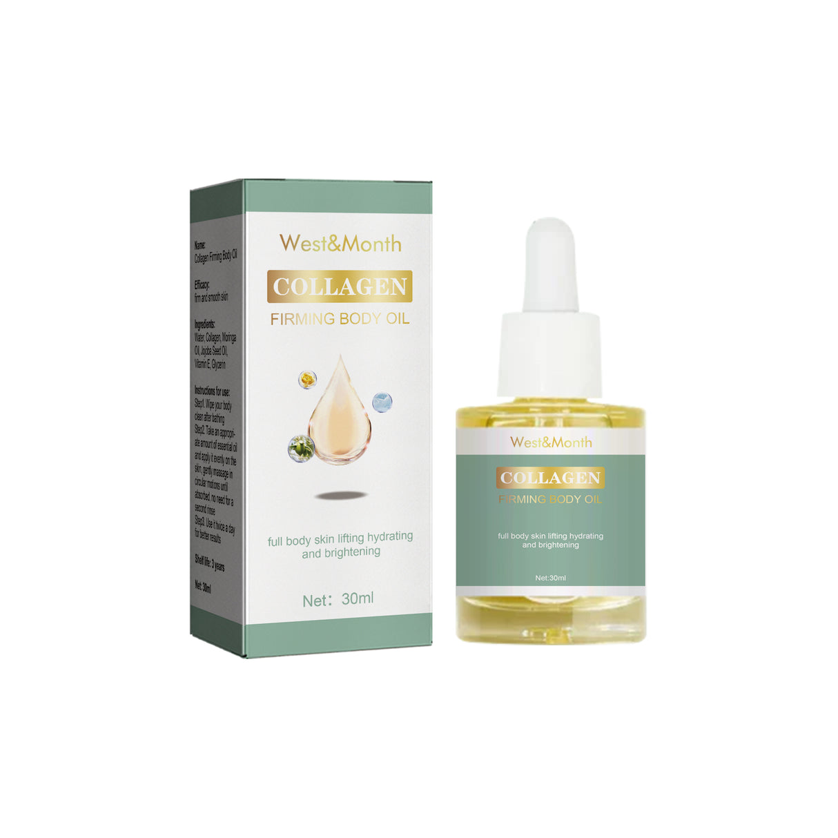 Collagen Firming Body Oil, Massage Smooth Moisturizing Skin, Firming And Shaping Beautiful Body Essence - V.I.P Digital Presence