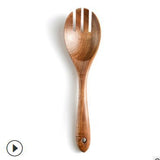Teak wood solid wood heat-resistant soup spoon, rice spoon, household set cooking shovel spoon - V.I.P Digital Presence