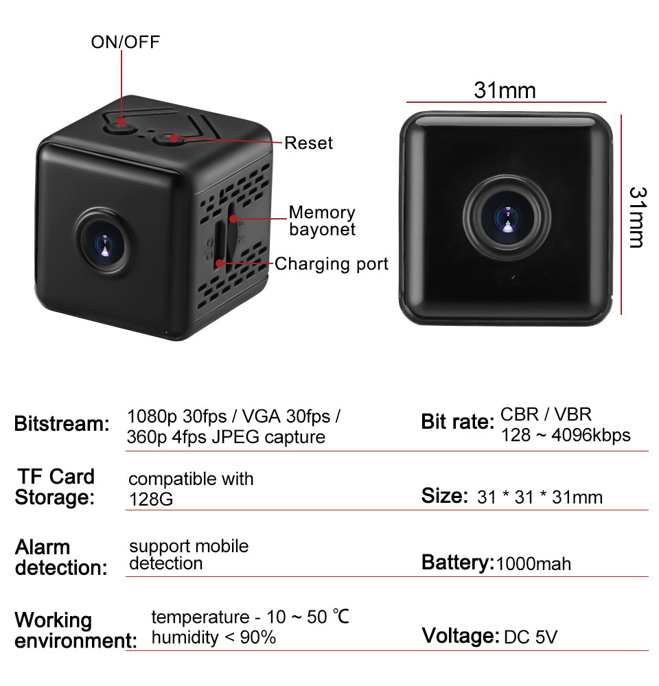 X6 HD Camera Home Security Monitoring Wireless IP Camera HD Night Vision Remote WiFi Camera - V.I.P Digital Presence