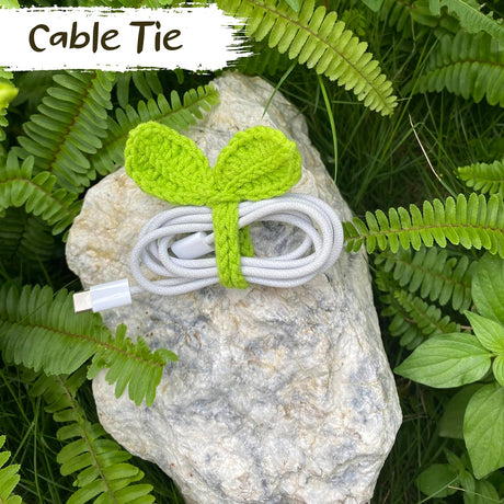 Cute Knitted Crochet Leaf Sprout - Lucky Handmade Multi-Functional Crochet Accessories Ideal Bookmark for Bookworms (Green) - V.I.P Digital Presence