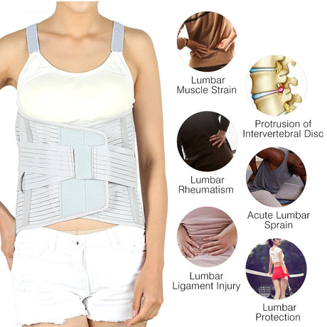 Hailicare Steel Plate Belt Protector Lumbar Muscle Strain Lumbar Disc Protrusion Widening And Lengthening Belt Protector - V.I.P Digital Presence