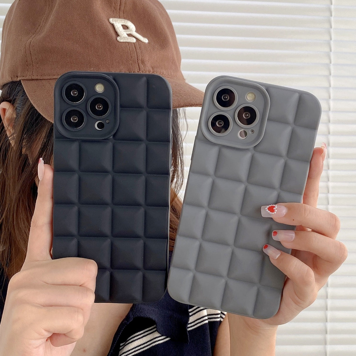 3D Lattice Suitable Apple iPhone Phone Case 14max Angel Eyes 12pro Transparent TPU13/XR Soft Case - V.I.P Digital Presence