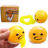 Vomit Egg Yolk Lazy Egg Yolk Brother Pinch Music Milk Yolk Vomit Egg Ball Stress Relief Toy ﻿