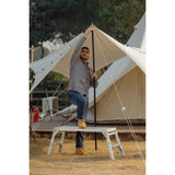Work Platform Aluminum Portable Bench Folding Ladder ANSI Capacity 225 LBS 40" - V.I.P Digital Presence