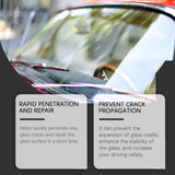 Glass Repair Kit Automotive Windshield Cracks Scratches Clear Vision Portable Adhesive - V.I.P Digital Presence