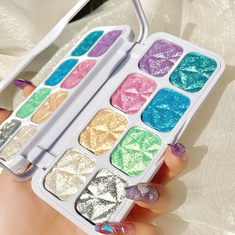 Macaron Chameleon 8 colors Eye Shadow Plate Eyes Makeup High Pigmented Matte Shimmer   Eyeshadow - V.I.P Digital Presence