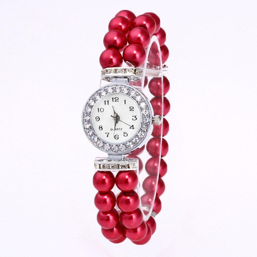 Crystal Watch Fashion Women Watch Pearl String Watch Strap Quartz Bracelet Watch models Female Clock Ladies damenuhr reloj mujer - V.I.P Digital Presence