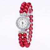 Crystal Watch Fashion Women Watch Pearl String Watch Strap Quartz Bracelet Watch models Female Clock Ladies damenuhr reloj mujer - V.I.P Digital Presence