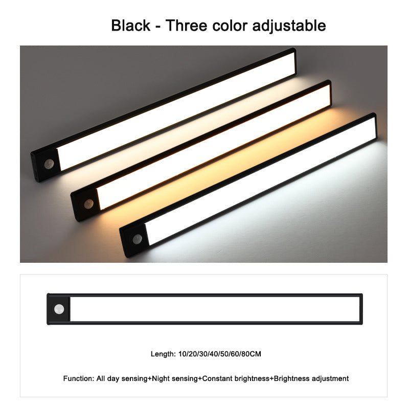 Intelligent ultra-thin wireless LED human body sensing light rechargeable magnetic strip light strip light strip - V.I.P Digital Presence