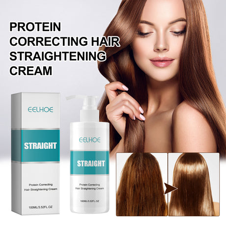 Protein Correcting Hair Straightening Cream, Smoothing And Repairing Damaged Hair Smoothing Cream Without Straightening - V.I.P Digital Presence