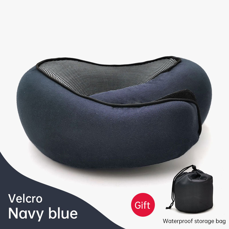 Memory Foam Neck Pillow Cervical Vertebra Travel Portable Noon Break Aircraft U Type Of Pillow Sleep Camping Pillow Carry Bag - V.I.P Digital Presence
