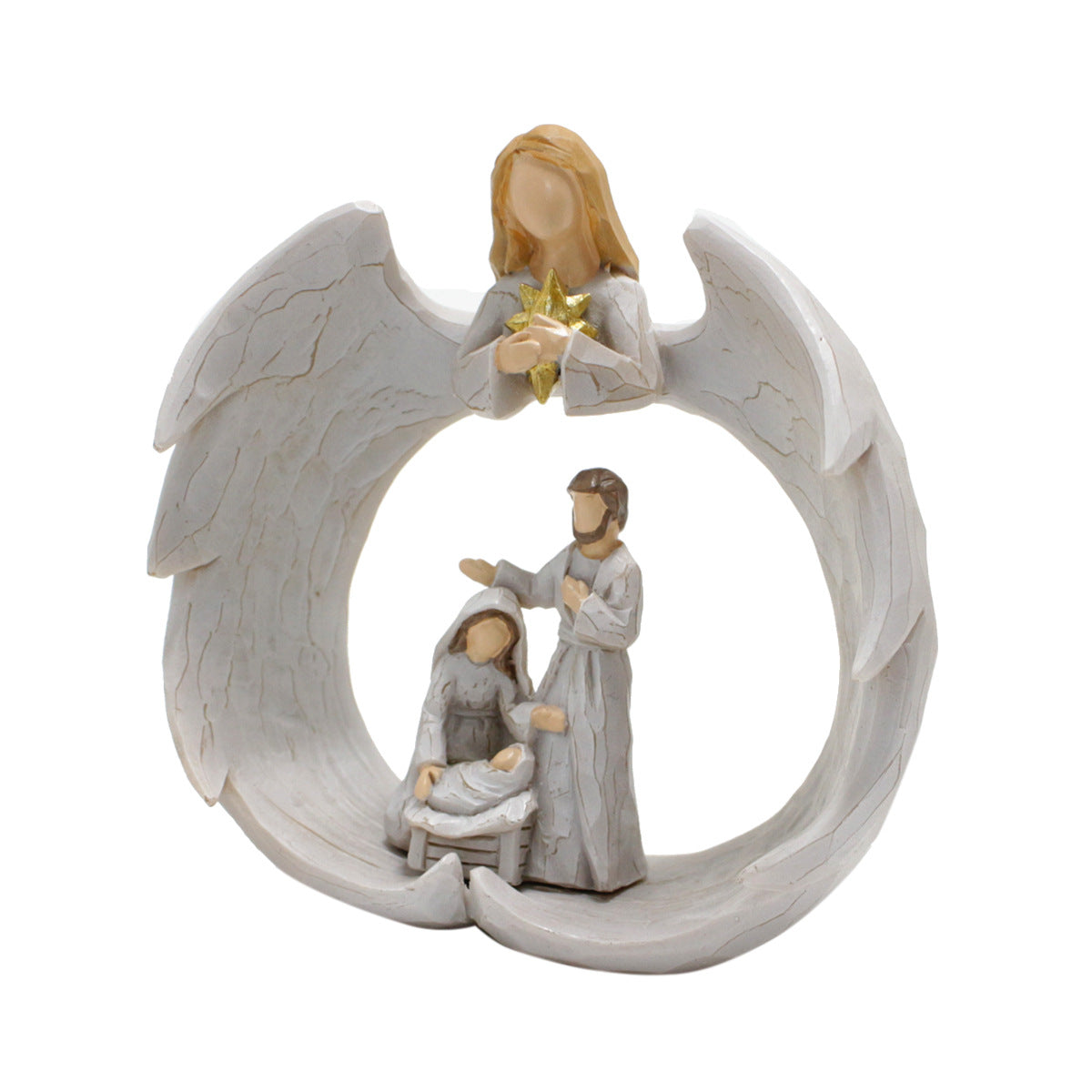 Nordic Creative Angel Family Sculpture Decoration Home Living Room Bookcase Decoration Crafts Resin Statue Ornament - V.I.P Digital Presence