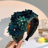 Handmade fabric flower fashion inlaid water drill bit hoop - V.I.P Digital Presence