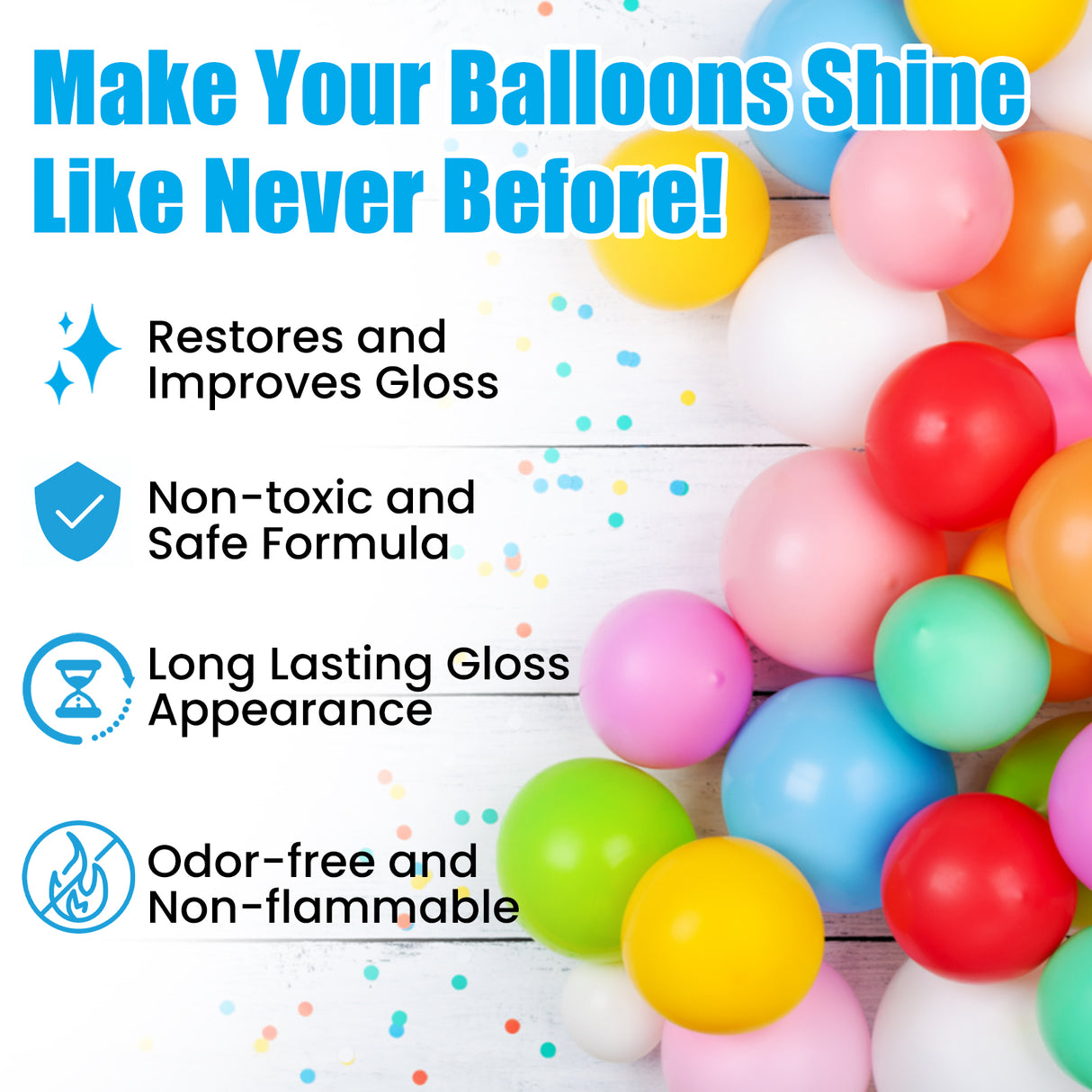 Aerosol Balloon Spray, Balloon Surface Texture Gloss Lasting Non Oxidation Fading Spray - V.I.P Digital Presence