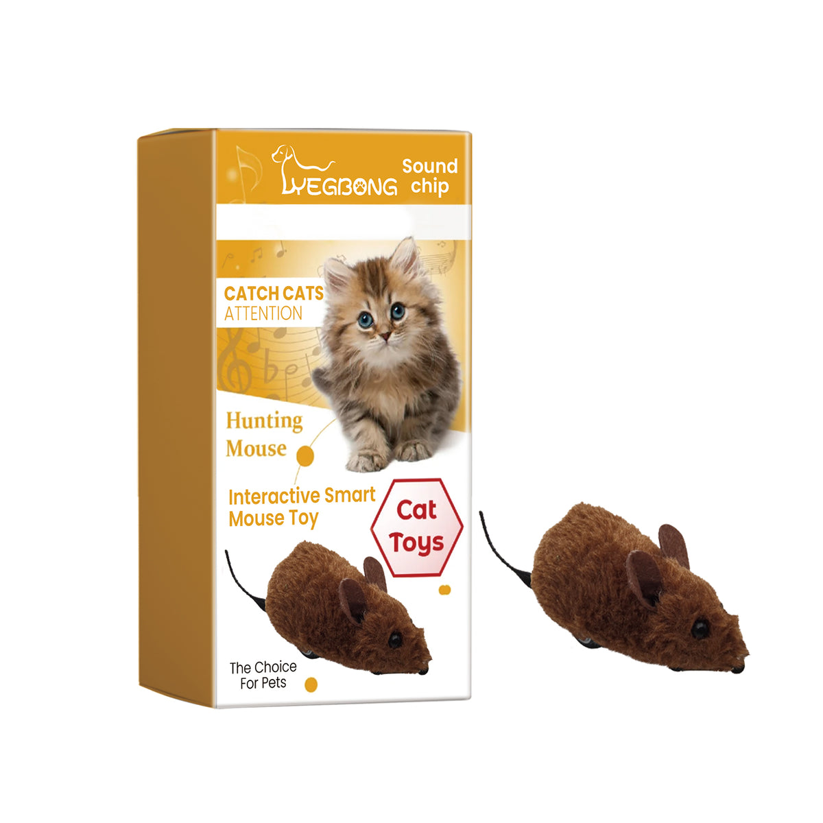 Interactive Smart Mouse Toy, Cats And Dogs Like A Mouse Sound Relief Plush Toy - V.I.P Digital Presence