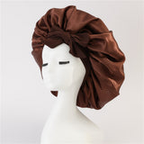 Elastic ribbon bow color Ding round hat solid color night cap wide-brimmed beauty hairdressing head scarf hat - V.I.P Digital Presence