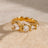 Stainless Steel Heart Rhinestone Ring - V.I.P Digital Presence