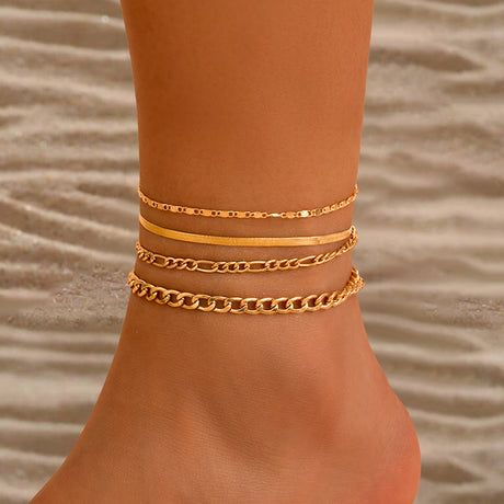 Love Beaded Punk Chain Foot Chain Set Hip Hop Personalized Snake Bone Chain Foot - V.I.P Digital Presence