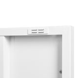 Steel storage cabinet, double door miscellaneous storage cabinet, 2 movable partitions white - V.I.P Digital Presence