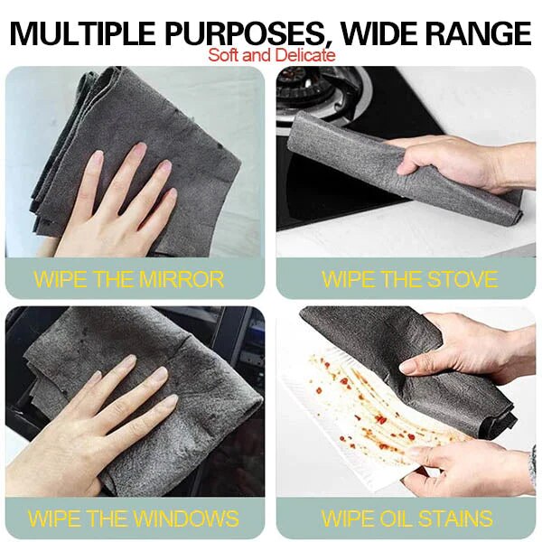 5pcs Magic Cloth Can Wipe The Glass Cloth Without Hair And Water Marks Magic Cloth Island Fiber South Korean Towel Water Absorbing Cloth - V.I.P Digital Presence