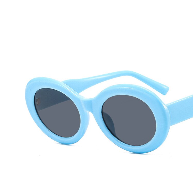 Gafas de sol ovaladas con rayas de cebra, nuevas gafas de sol de estilo hip hop con personalidad para mujer. 