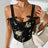 French floral retro vest with floral suspender - V.I.P Digital Presence