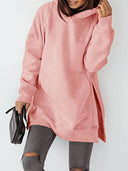 Slit Pocketed Raglan Sleeve Hoodie - V.I.P Digital Presence
