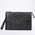 A4 Men's Genuine Leather Underarm Bag Zipper Cowhide Crocodile Pattern Men's Mobile Phone Bag - V.I.P Digital Presence
