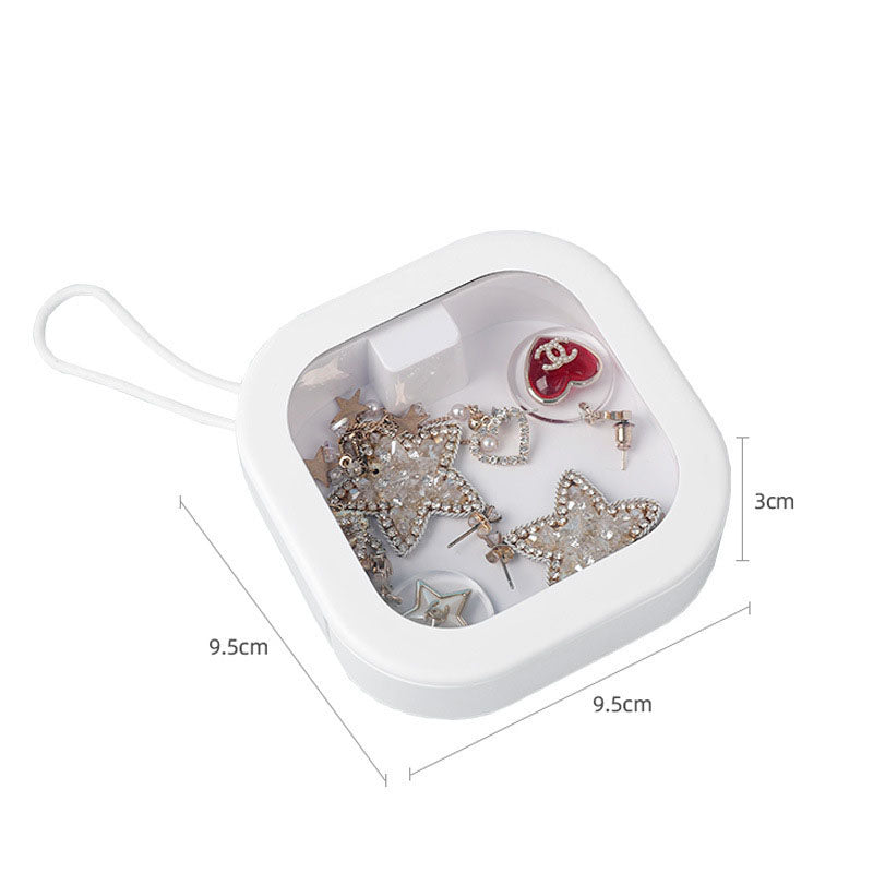 Jewelry box, portable travel storage box, hair accessories, earrings, earrings, bracelets, necklaces, headbands, portable push b - V.I.P Digital Presence