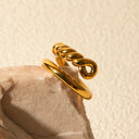 Stainless Steel Knot Bypass Ring - V.I.P Digital Presence