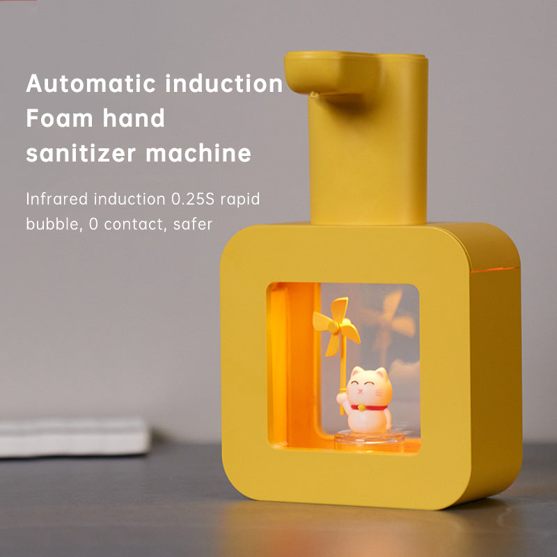Cute Cat Rechargeable Touchless Automatic Soap Dispenser 400ml Kids foam Soap Dispenser with Night Light - V.I.P Digital Presence