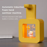 Cute Cat Rechargeable Touchless Automatic Soap Dispenser 400ml Kids foam Soap Dispenser with Night Light - V.I.P Digital Presence