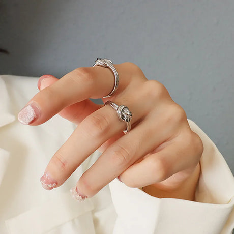 Titanium Steel Knot Ring - V.I.P Digital Presence