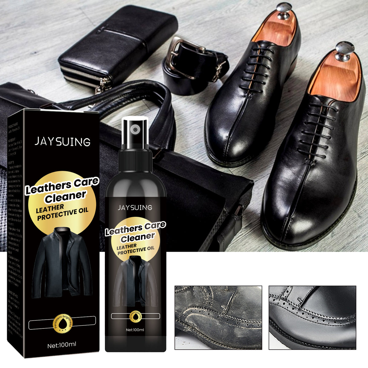 Leather Protection Oil, Leather Sofa Leather Bag Leather Jacket Decontamination Maintenance Refurbished Polish Care Oil - V.I.P Digital Presence