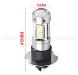 2Pcs H3 H1 W5W T10 White 4014 Chips 30 SMD High Power LED Fog Light Headlight Lamps Bulb Lens DC 12V - V.I.P Digital Presence