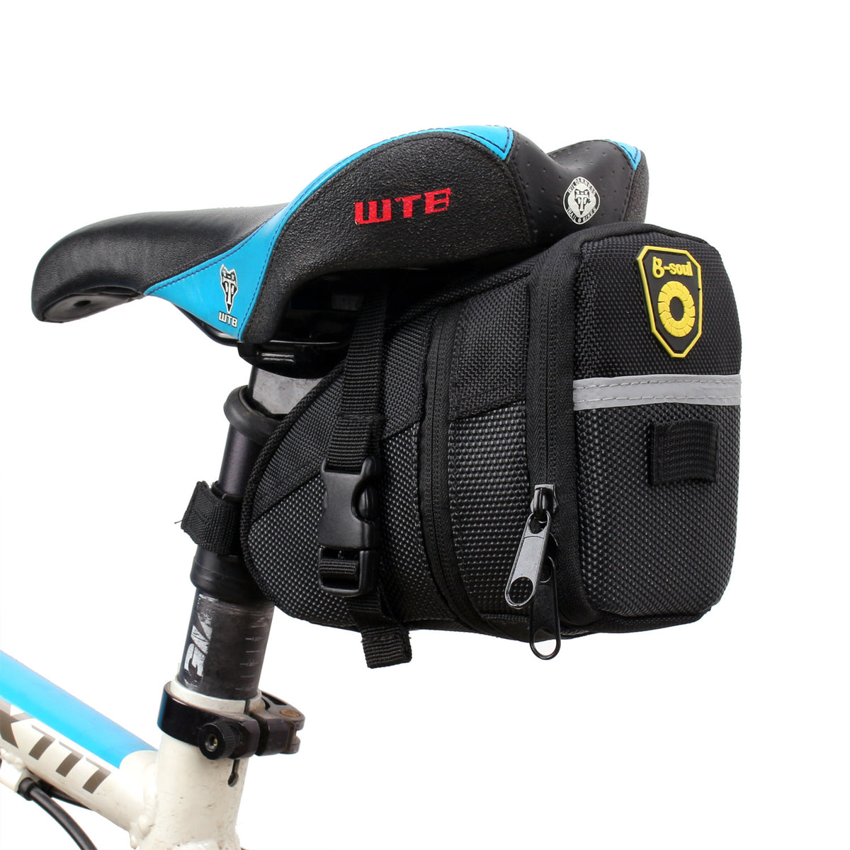 Bolsa trasera para bicicleta, bolsa de cojín para bicicleta de montaña, asiento, equipo de conducción, accesorios para bicicleta, bolsa de sillín, bolsa trasera plegable para coche