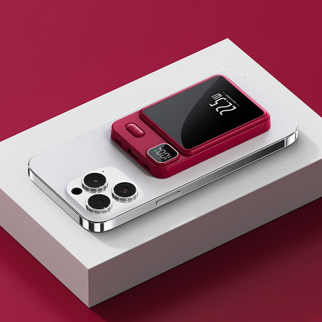 Magnetic suction power bank fast charging, compact and portable mobile power supply - V.I.P Digital Presence