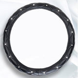 Leather Steering Wheel Covers Crystal Studded Rhinestone Car Steering-Wheel Cover Cases Pink Car Interior Accessories For Girls - V.I.P Digital Presence