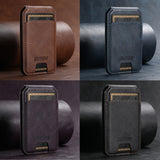 Suitable for Apple 15ProMax Android universal mobile phone magnetic card holder MagSafe magnetic ring PU leather - V.I.P Digital Presence