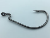 Rompin 20pcs/lot Black Nickel Crank Fishing Hooks High Carbon Steel Worm Sharp Barbed - V.I.P Digital Presence