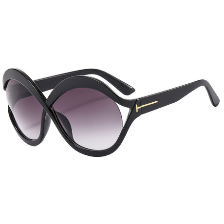 oversized round sunglasses for women leopard brown big frame sun glasses - V.I.P Digital Presence