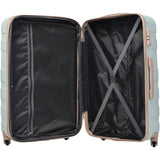 Luggage Sets New Model Expandable ABS Hardshell 3pcs Clearance Luggage ( Grey Green)