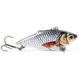 Señuelo de pesca realista Mmlong Vib Crankbait de 2,5/8,6 g, de hundimiento lento, para peces duros. 