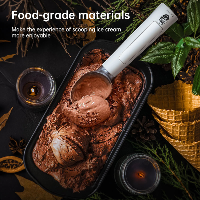 Rechargeable Heated Scoop: Adjustable Temp, Rapid Heat for Ice Cream & More - V.I.P Digital Presence