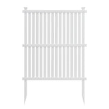 Privacy Screen Panels Kit Air Conditioner Trash Can Enclosure Vinyl white color - V.I.P Digital Presence