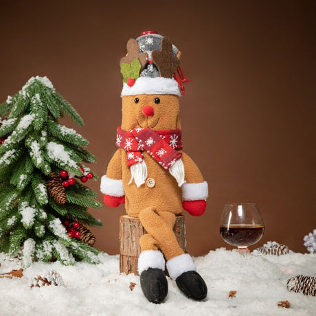 Cartoon Long Leg Elderly Wine Set Creative Christmas Decorations Decoration Home Table Wine Bottle Set - V.I.P Digital Presence