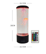 New medium jellyfish lamp USB plug-in colorful LED color changing home atmosphere night light desktop simulation jellyfish lamp - V.I.P Digital Presence