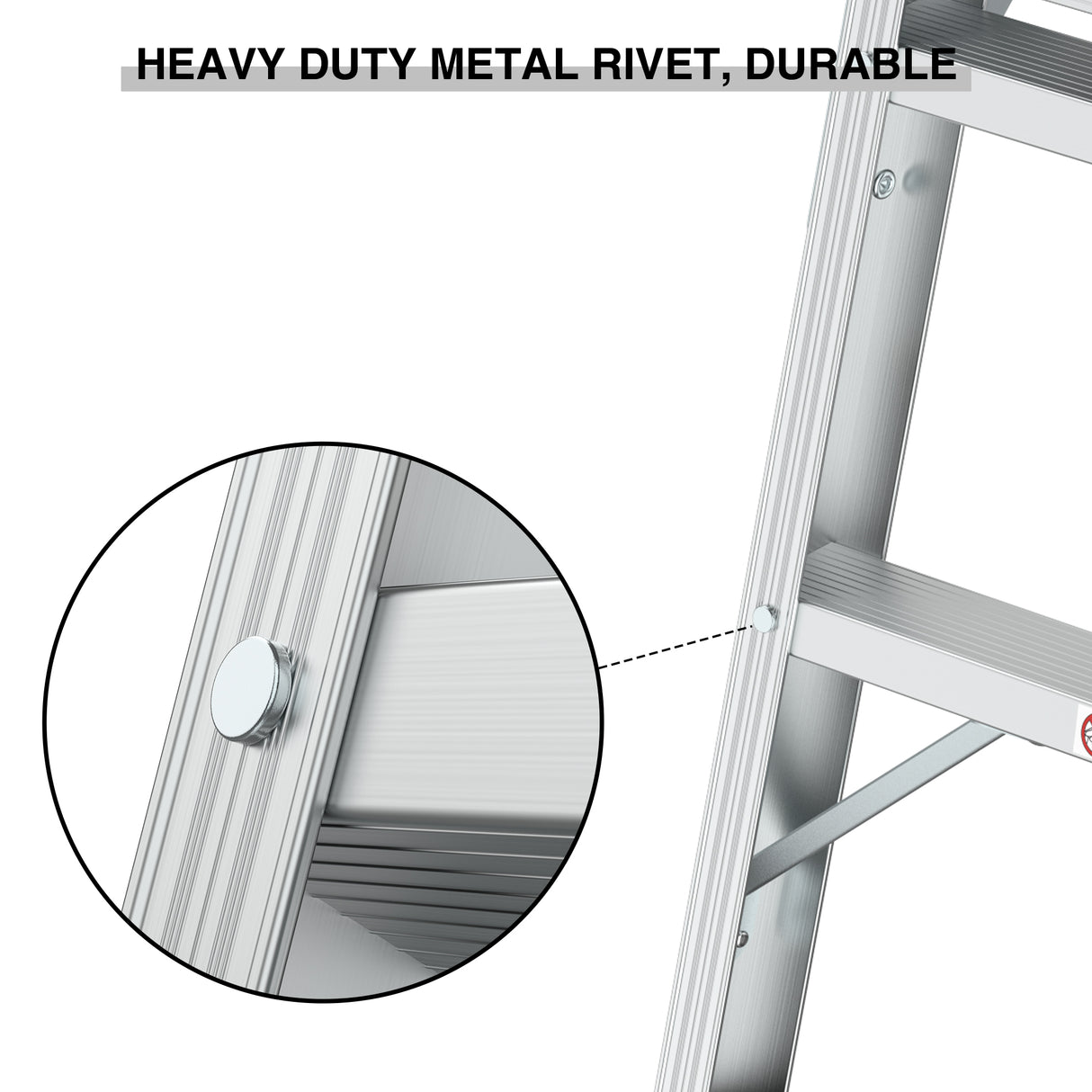 Work Platform Aluminum Portable Bench Folding Ladder ANSI Capacity 225 LBS 40" - V.I.P Digital Presence